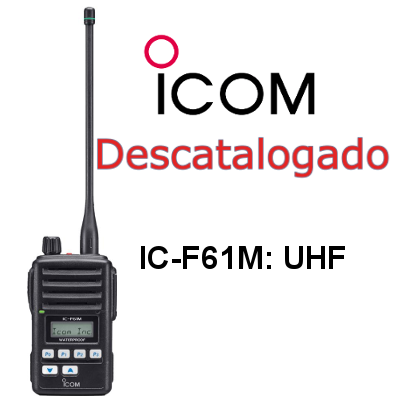 Walkie ICOM DE MARINA IC-F61M DE A BORDO UHF
