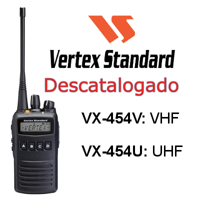 Walkie VERTEX STANDARD VX-454V / VX-454U de 512 canales, IP57