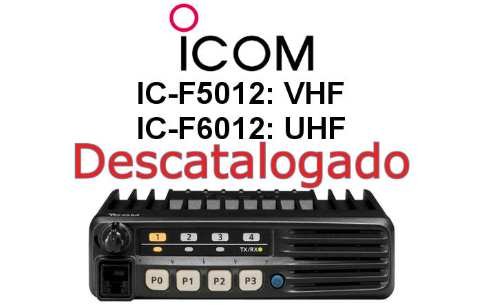 EMISORA ICOM IC-F5012 / IC-F6012 DE 8 CANALES