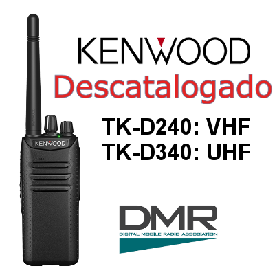 Walkie KENWOOD ANALÓGICO-DIGITAL DMR TK-D240 / TK-D340 DE 32 CANALES