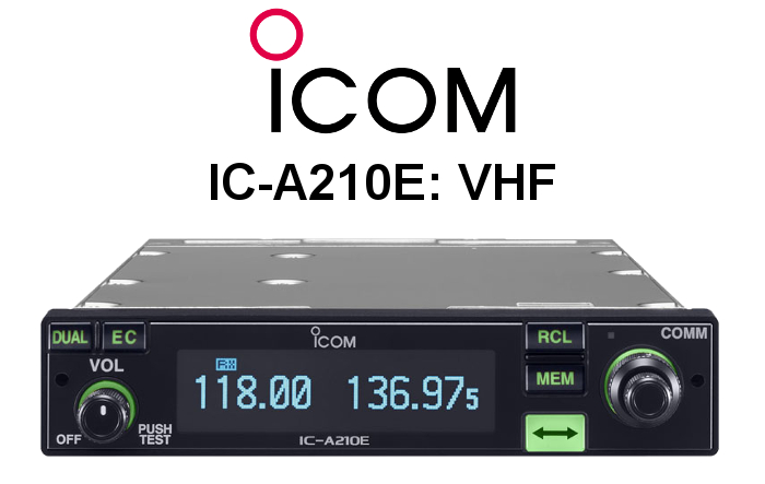 Emisora ICOM DE BANDA AÉREA IC-A210E