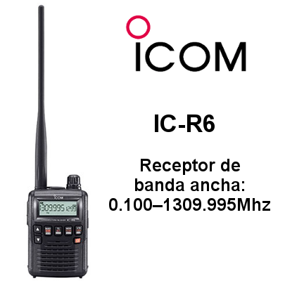 Receptor ICOM IC-R6 de banda ancha