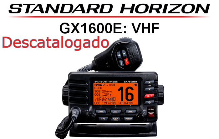 Emisora STANDARD HORIZON DE MARINA GX1600E