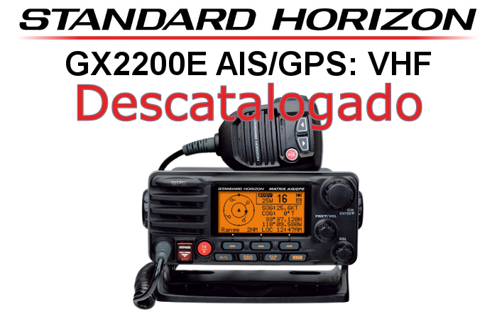 Emisora STANDARD HORIZON DE MARINA GX2200E
