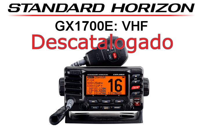 Emisora STANDARD HORIZON DE MARINA GX1700E