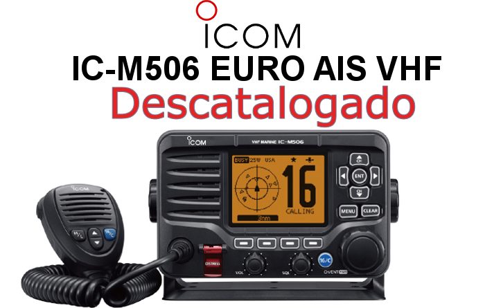 Emisora ICOM DE MARINA IC-M506 EURO CON RECEPTOR AIS Y CONECTIVIDAD NMEA 2000