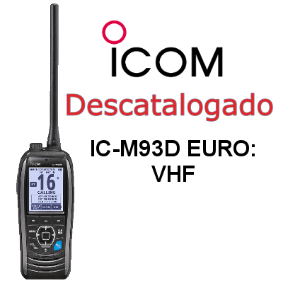 Walkie ICOM DE MARINA IC-M93D EURO CON DSC Y FLOTANTE