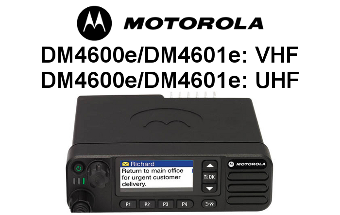Emisoras MOTOROLA DIGITALES DM4600e y DM4601e