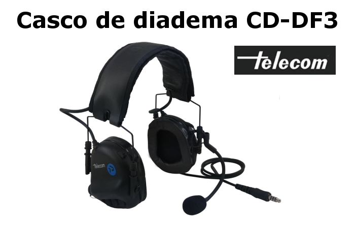 Casco de Diadema profesional CD-DF3 de Telecom
