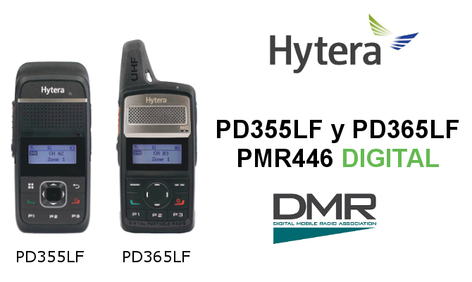 Walkies HYTERA DIGITALES PD355LF Y PD365LF PMR446