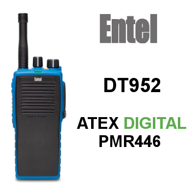 Walkie Entel PMR446 DT953 ATEX Digital de 16 canales