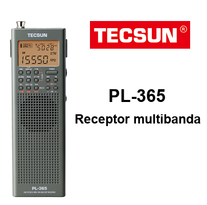 Receptor TECSUN PL-365 multibanda de tamaño reducido