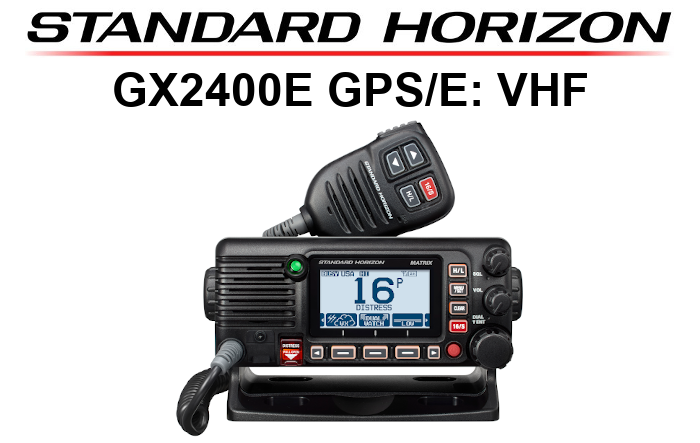 Emisora STANDARD HORIZON DE MARINA GX2400GPS/E VHF DSC CLASE D
