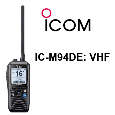 Walkie ICOM DE MARINA IC-M94DE FLOTANTE, CON AIS, DSC Y GPS