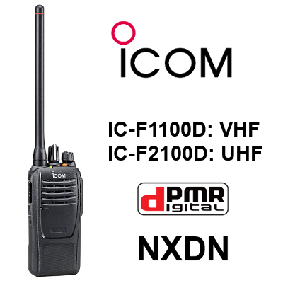 Walkie ICOM DIGITAL IC-F1100D / IC-F2100D VHF-UHF