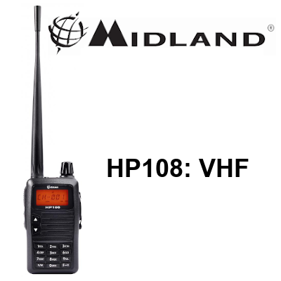 Walkie Midland HP-108 VHF homologado para caza